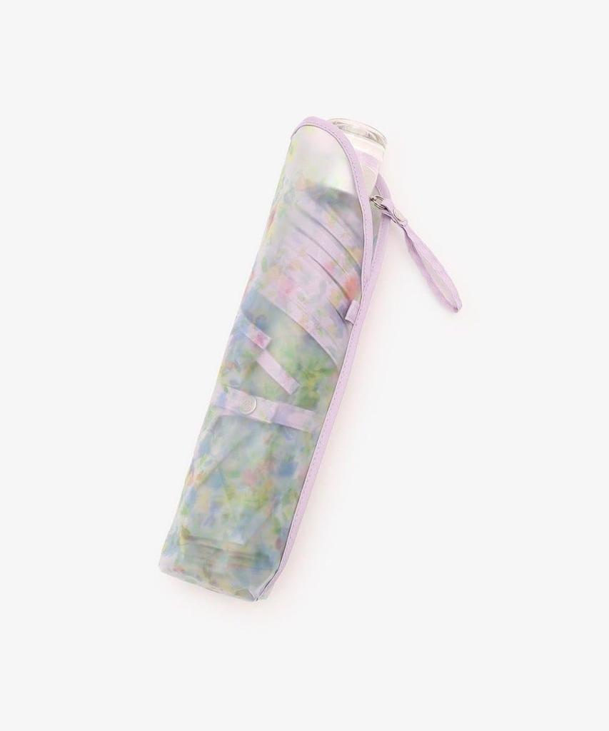 Afternoon Tea Living Folding Umbrella Small Flower Clear Folding Purple JM94, Umbrella,