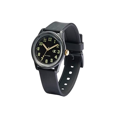 Citizen Q&Q Champion Analog Watch, Solar Powered, Waterproof, Urethane Strap, R05A-505VK, Black