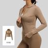 Women S Slim Fit Long Sleeve Hooded Yoga Jacket For Running Fitness