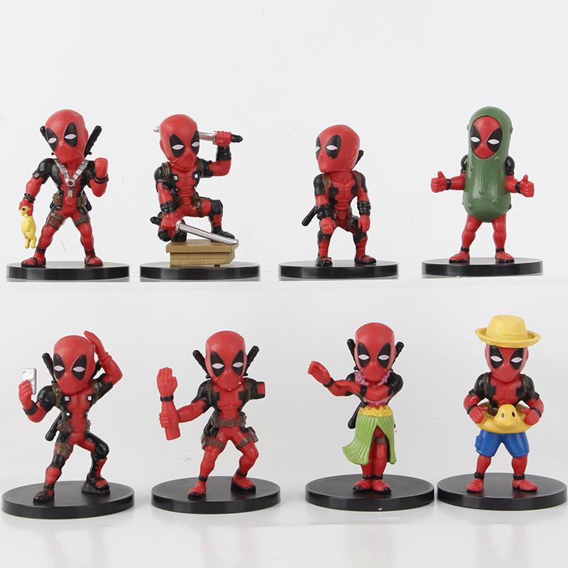 Deadpool Cute Blind Box Figures Collection Eight Pvc Designs For Enthusiasts
