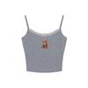 Creamy Bear Women's Lace Patchwork Padded Camisole - Slimming Innerwear/Outerwear 