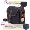 [creare Kiki] Men's Shoulder Bag, Crossbody, Lightweight, Made In Japan, Okayama Denim, Walking Bag, Toyooka Bag, Birthday Gift for Dad, Dom-003