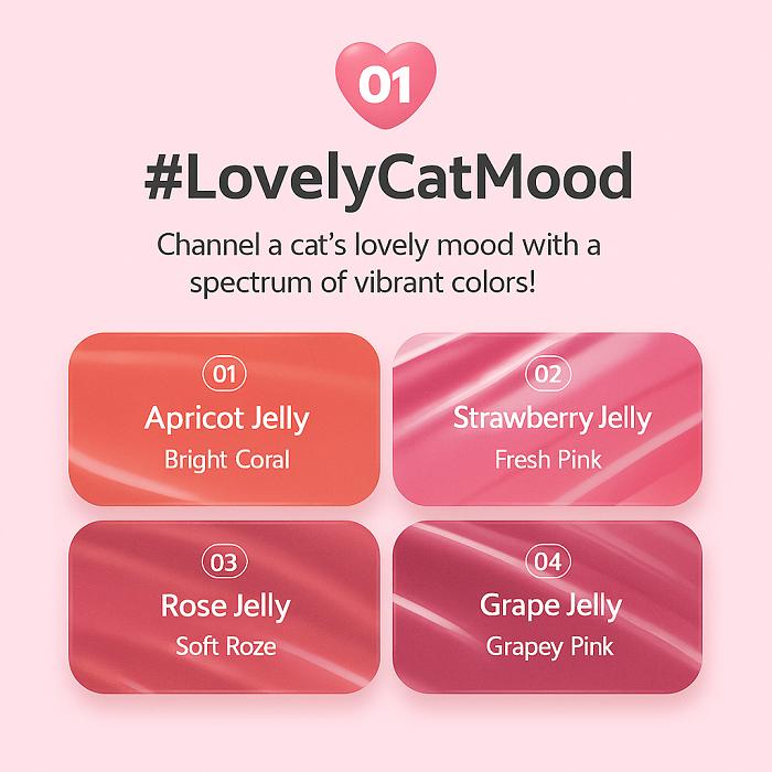 Daiso Cococaga by Forencos Nyang Jelly Glow Tint (01 Apricot Jelly