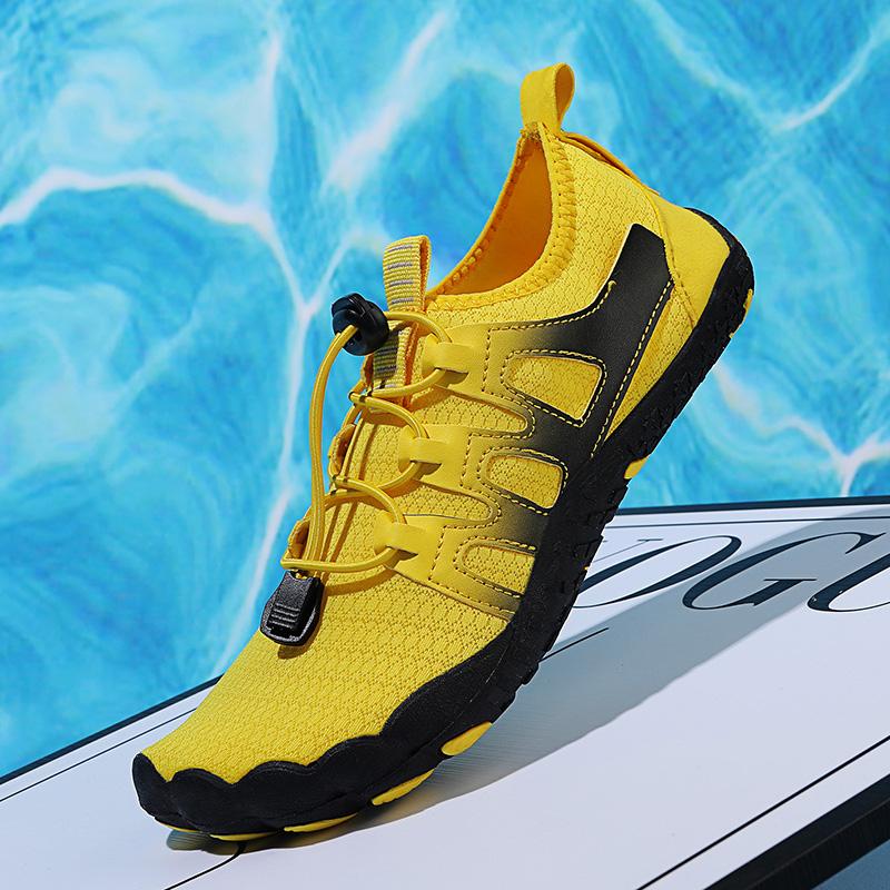 Fashion New Man Sneakers Flat Bottomed Women's Summer Beach Wading Outdoor Anti Slip Couple Sneaker Mesh Breathable Swimming Shoes