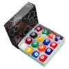 Set de 16 Billes de Billard pour Enfants 25mm Mini Set de Billes de Billard