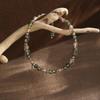 Womens Vintage-Inspired Natural Stone Beaded Bracelet With Copper Accents Geometric Design Minimalist Luxury Jewelry
