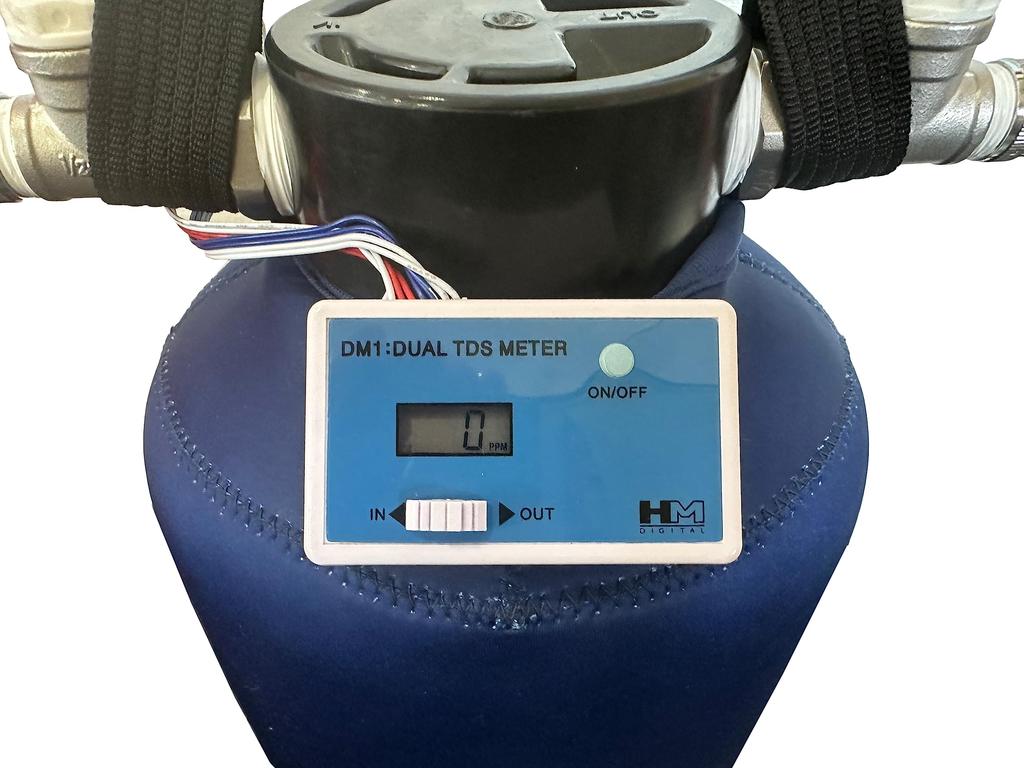 Car Wash Support Group Car Wash Deionizer with 10L FRP TDS 10L Ion Exchange Resin Tank Cover Tank, Meter, Included, Included, Pre-Assembled