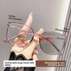 Photochromic Retro Large Frame Nearsighted Glasses Anti Blue Light Reduced Degree Eye Protection Premium Sense