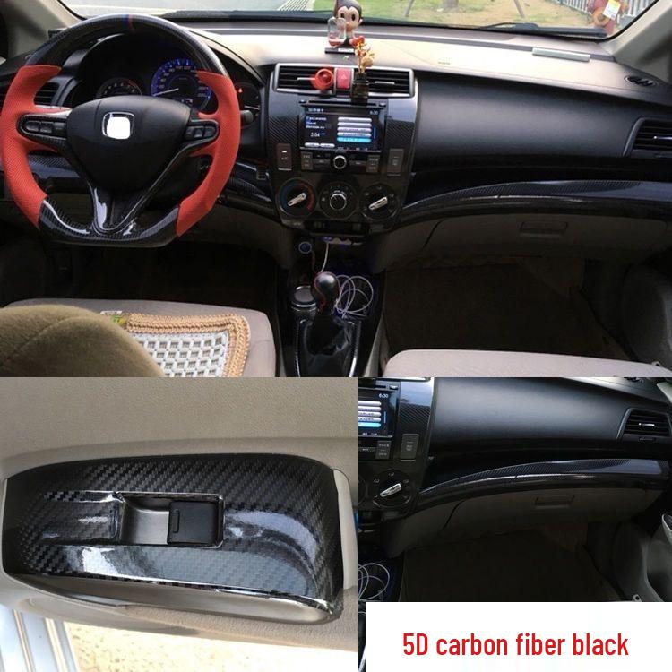Carbon Fiber Interior Sticker for 08-14 City Model: Center Console Decoration Film