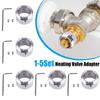Heating Valve Adapter 304 Stainless Steel Radiator Valve Thermostat Head With Strips Thermostat Adapter for Ra Valve