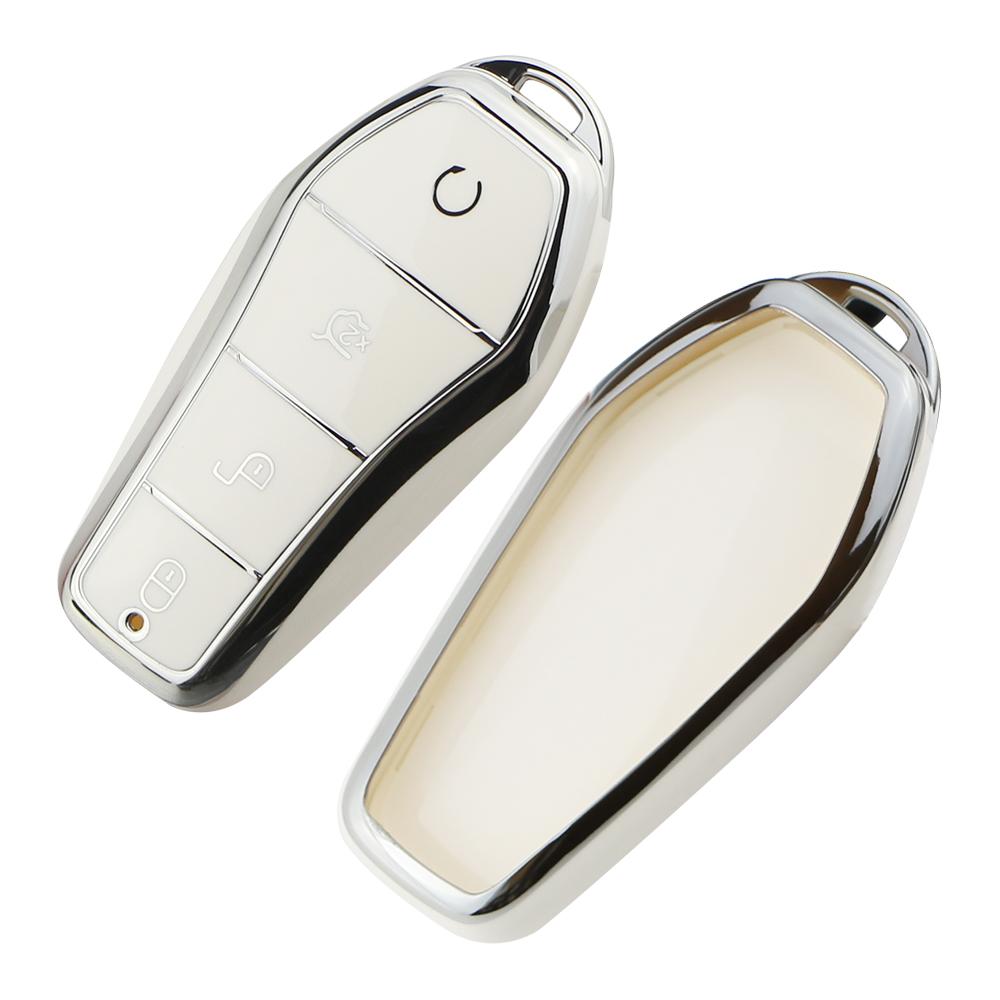 Car Key Case Cover for BYD Atto 3 Han EV Dolphin Seal U Sealion 07 4 Buttons TPU Remote Key Shell Fob Protector Accessories