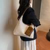 A Large-capacity Fashionable Casual Bag A Popular Korean-style Woven Single-shoulder Underarm Tote Bag