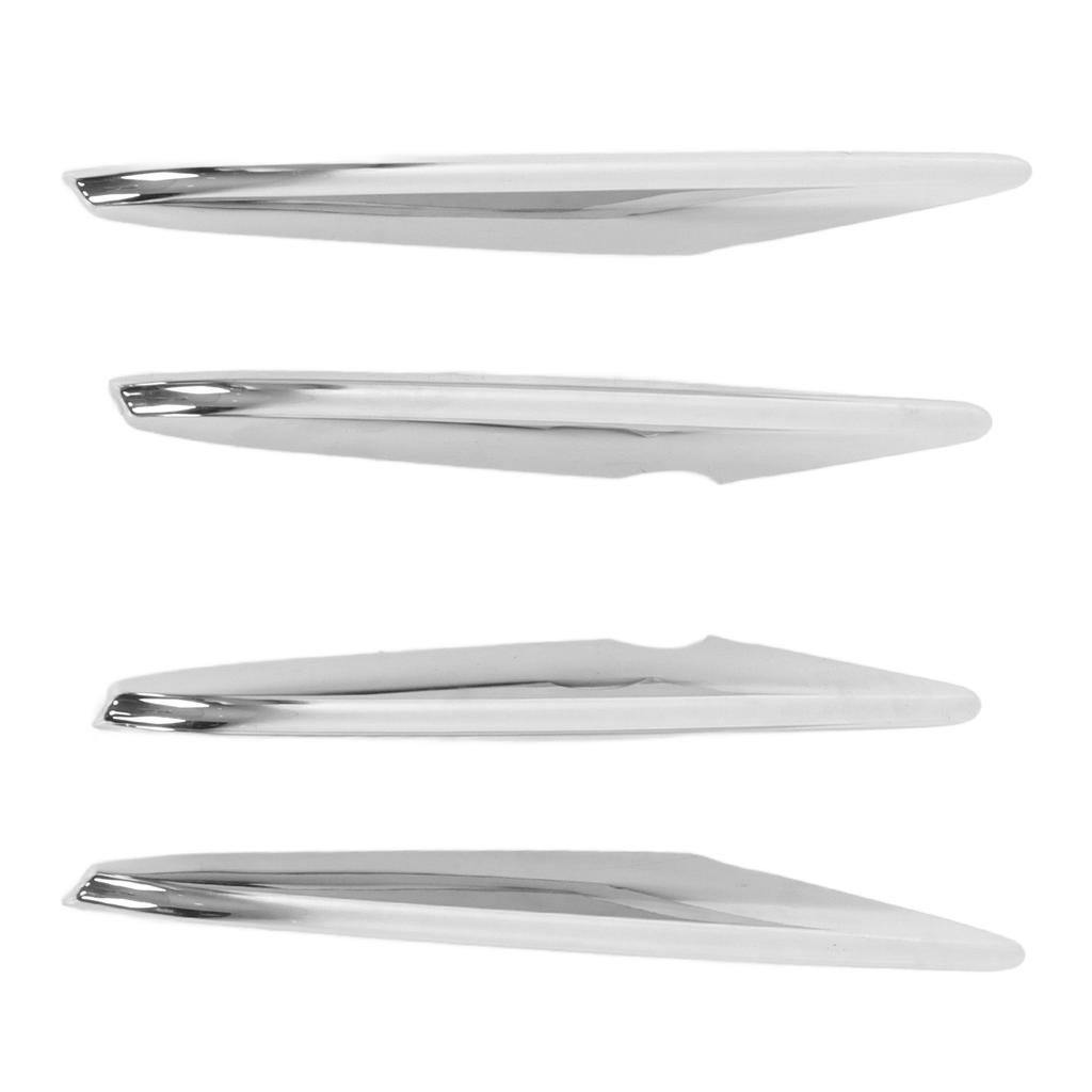 4Pcs Set Front Fog Lamp Grille Spoiler Chrome Trim Replacement for Mercedes‑Benz GLC‑Class X253 AMG Line 2016‑2019