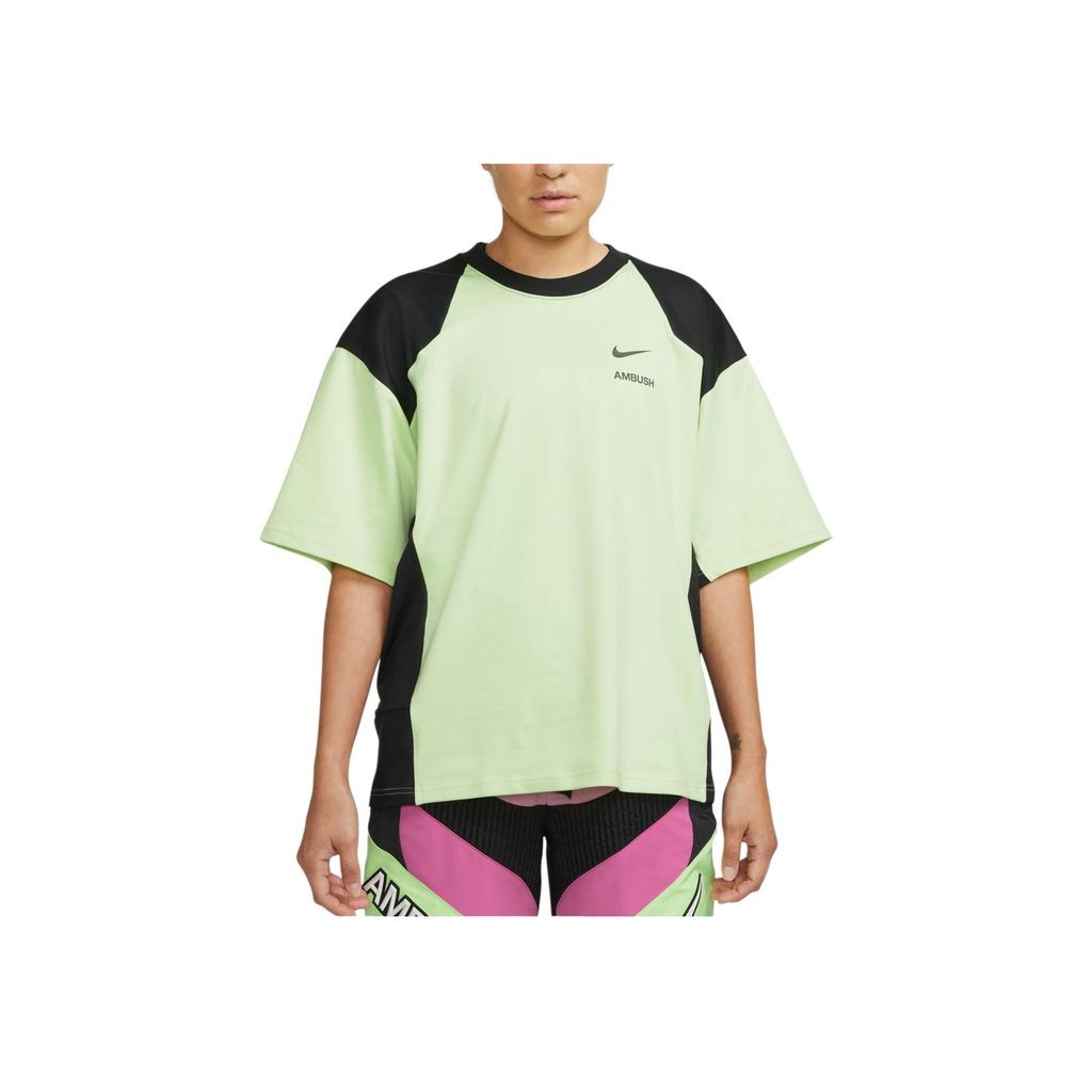 Nike Womens X Ambush Short-Sleeve T-Shirt Ghost Green/Black Women Tops CV0549-358