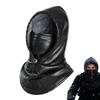 Cold Weather Face Cover PU Thermal Waterproof Hat Outdoor Warm Hat Skiing Hood For Outdoor Motorcycle Riding Hiking Running