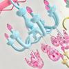 Chandelier Shape Hanging Drying Rack Sock Hanger Household with 8 Clips Windproof for Towel Clothes