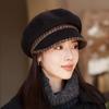 Octagonal Hat Female Autumn and Winter Cap Elegant Fashion Beret British