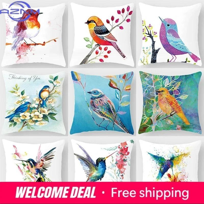 Decorative Bird Flower and Animal Home Decoration Cushions Pillowcases Cushion Covers Sofa Pillows Pillowcases Arabic Pillows