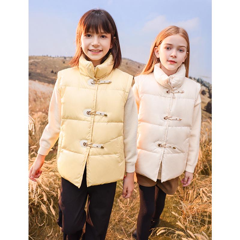 

Girls Lightweight Down Vest - 2025 Autumn/Winter Collection for Children 130 cm