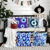 Classic Prank Evil Eyes Funny Pillow Case Silky Short Plush With Invisible Zipper Dustproof Sofa Cushion Cover For Home Decor