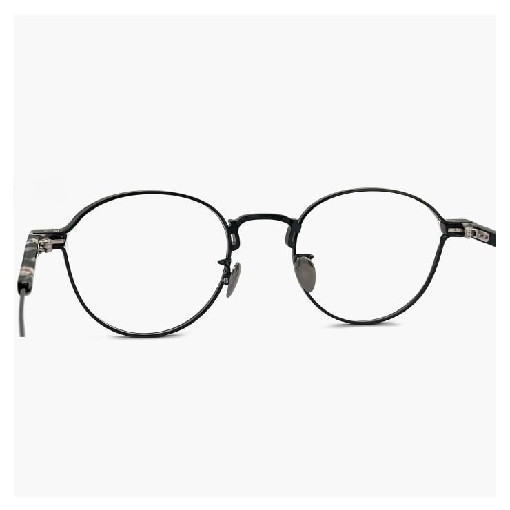 Yohji Yamamoto Glasses Made In Japan 1 C01 49mm Yohji Yamamoto Glasses Brand Boston Type Beta Titanium Black Black Rim Black Frame Made In Sabae Dummy