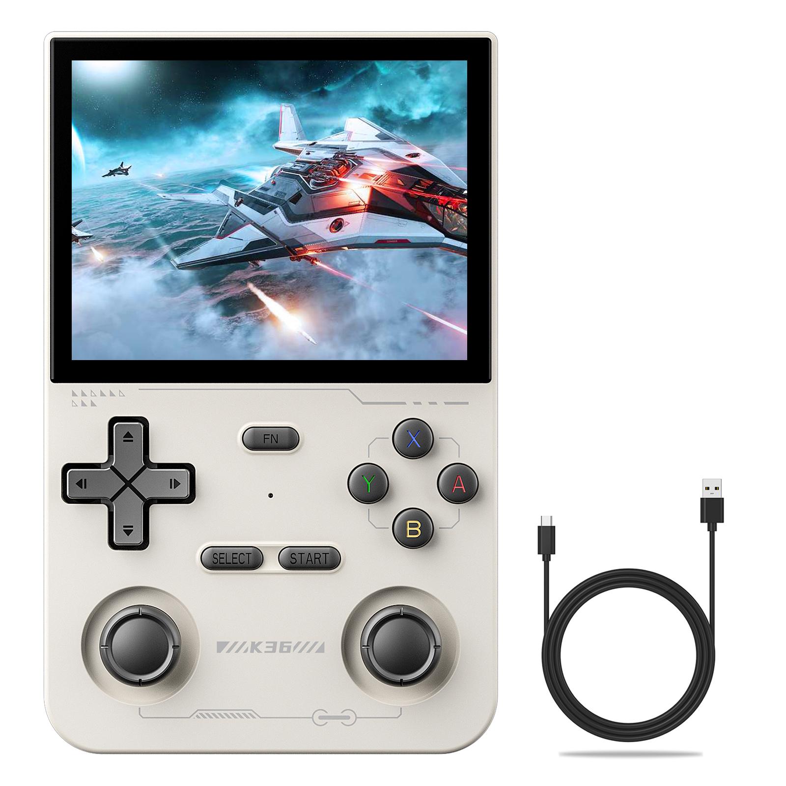 

K36 Open Source Handheld Linux Gaming Console Retro Arcade Nostalgic Game Machine (No Memory Card) White