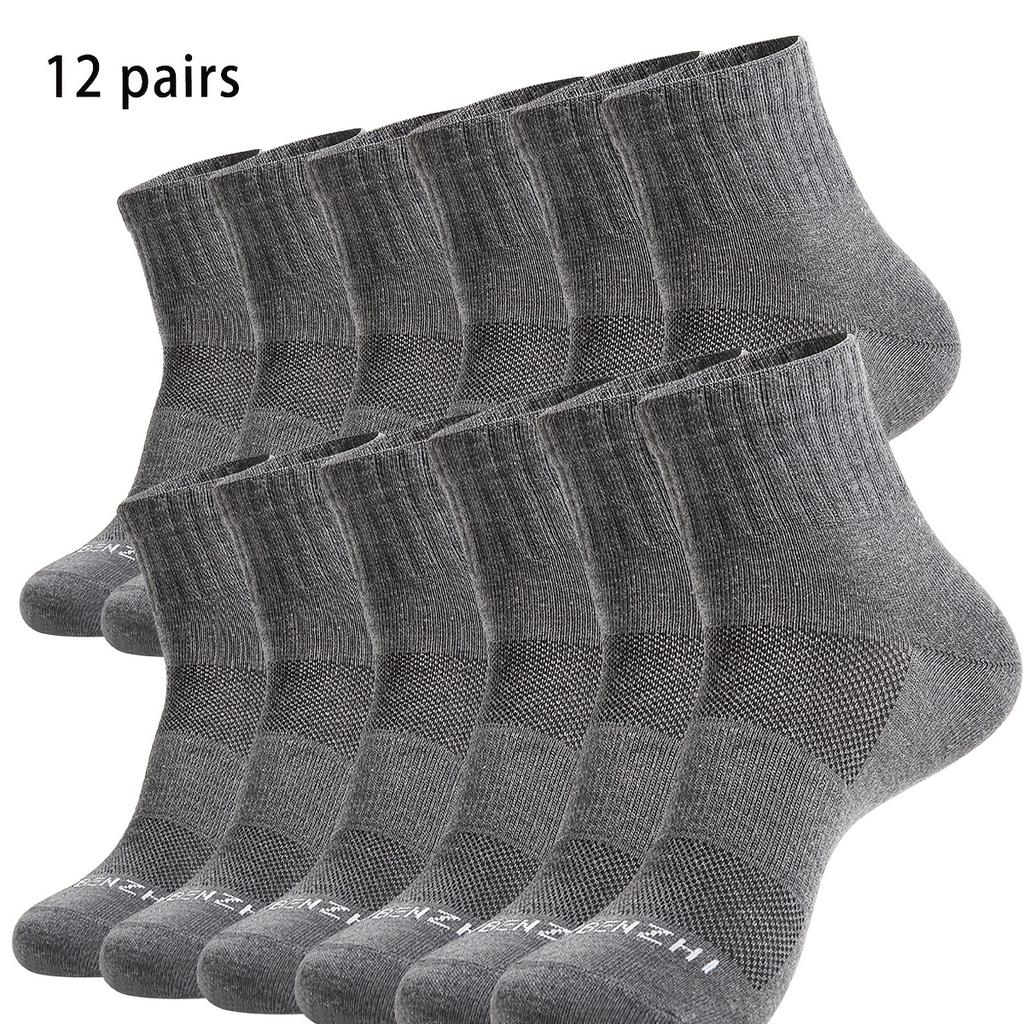 high quality12/20 Pairs Unisex Breathable Mesh Running Socks - Moisture-Wicking, Odor-Resistant Athletic Ankle Socks for All Seasons,