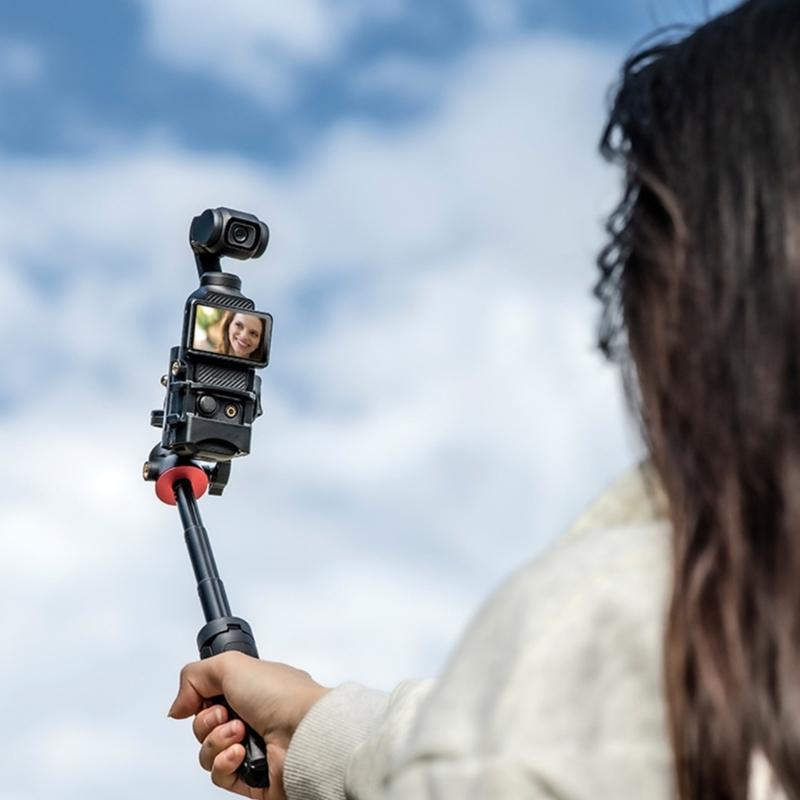 Multifunctional Camera Expansion Adapter For Pocket 3 Camera With Cold Shoe Mount 1/4 Screw Hole For Easy Attachment