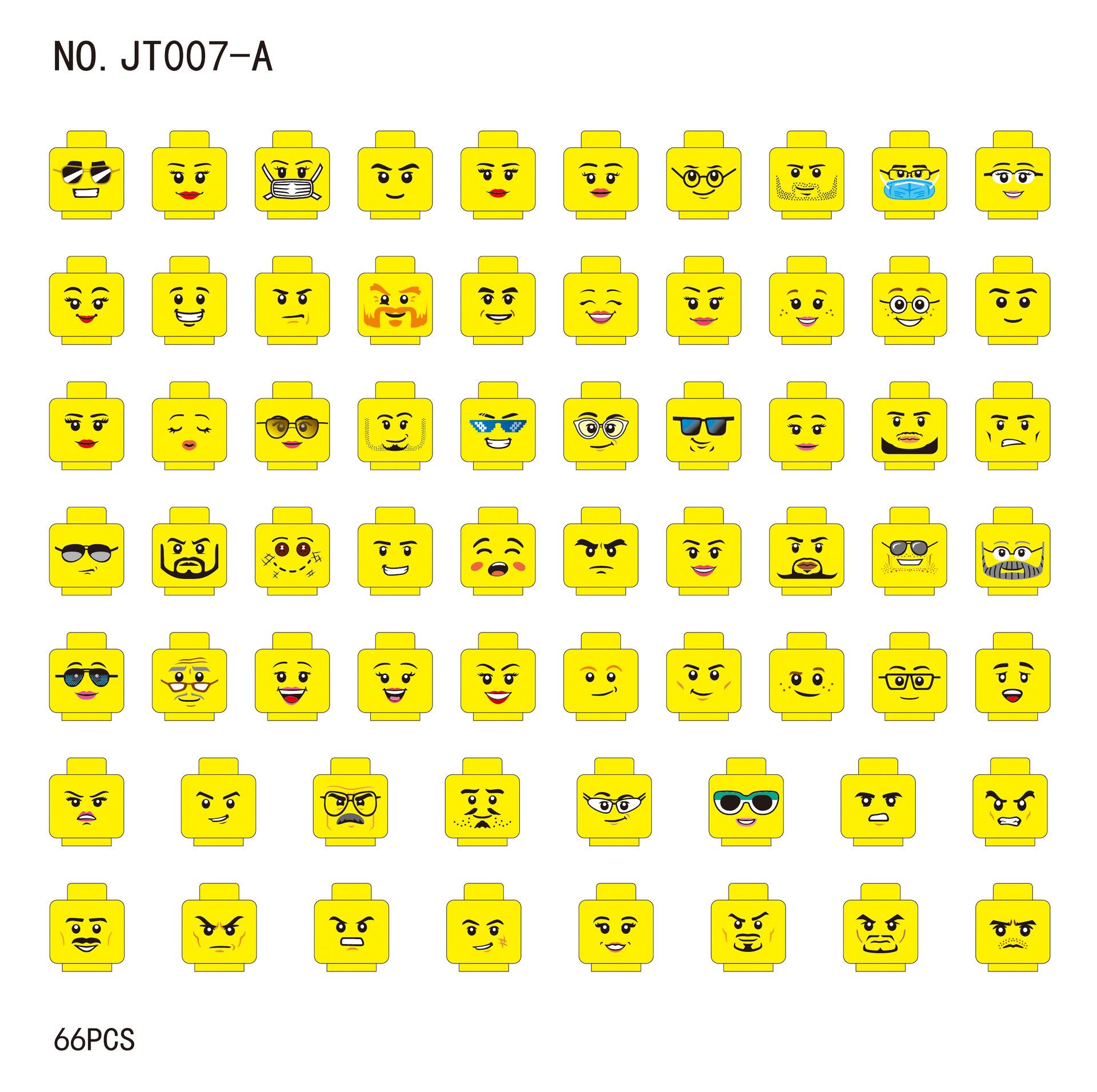 

Игрушка-конструктор из мелких деталей, совместимая с 3626 манекенами, головками, выражениями лица, аксессуарами для причесок