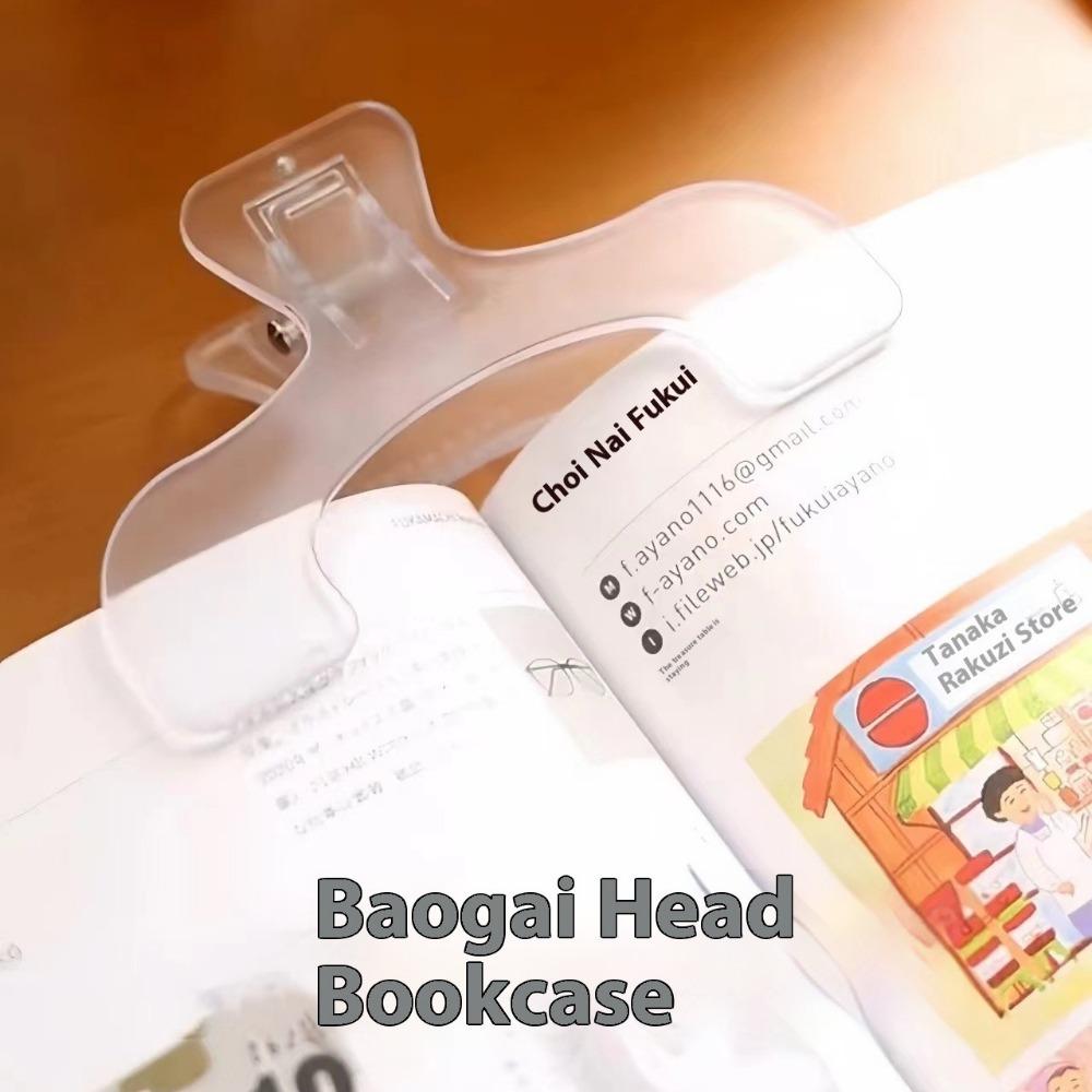 Heavy-Duty Transparent Page Stopper Book Clip - Reinforced Thick Plastic Corner Bookmark with Secure Hold for Students, Office