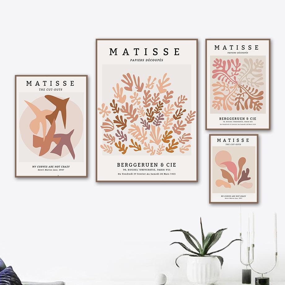 Vintage Abstract Matisse Sun Girl Bird Nordic Posters And Prints Wall Art Canvas Painting Wall Pictures For Living Room Decor