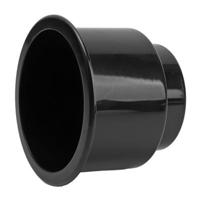 Easy Clean Black Cup Holder White Smooth Surface Recessed Drink Holder Drain Hole Insert Drink Holders Yacht Use
