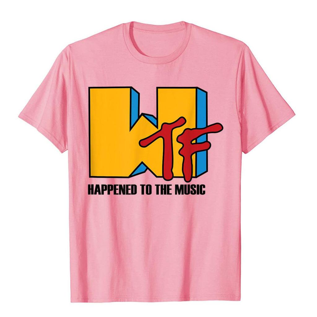Wtf Passierte Mit Musik Lustiges Retro 80er Jahre T-Shirt Beliebte Unisex T-Shirts Lustige Oberteile Shirts Baumwolle Gothic