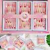Exquisite Cartoon KT Cat Press-On Nails for Students - Cute Nail Art Set