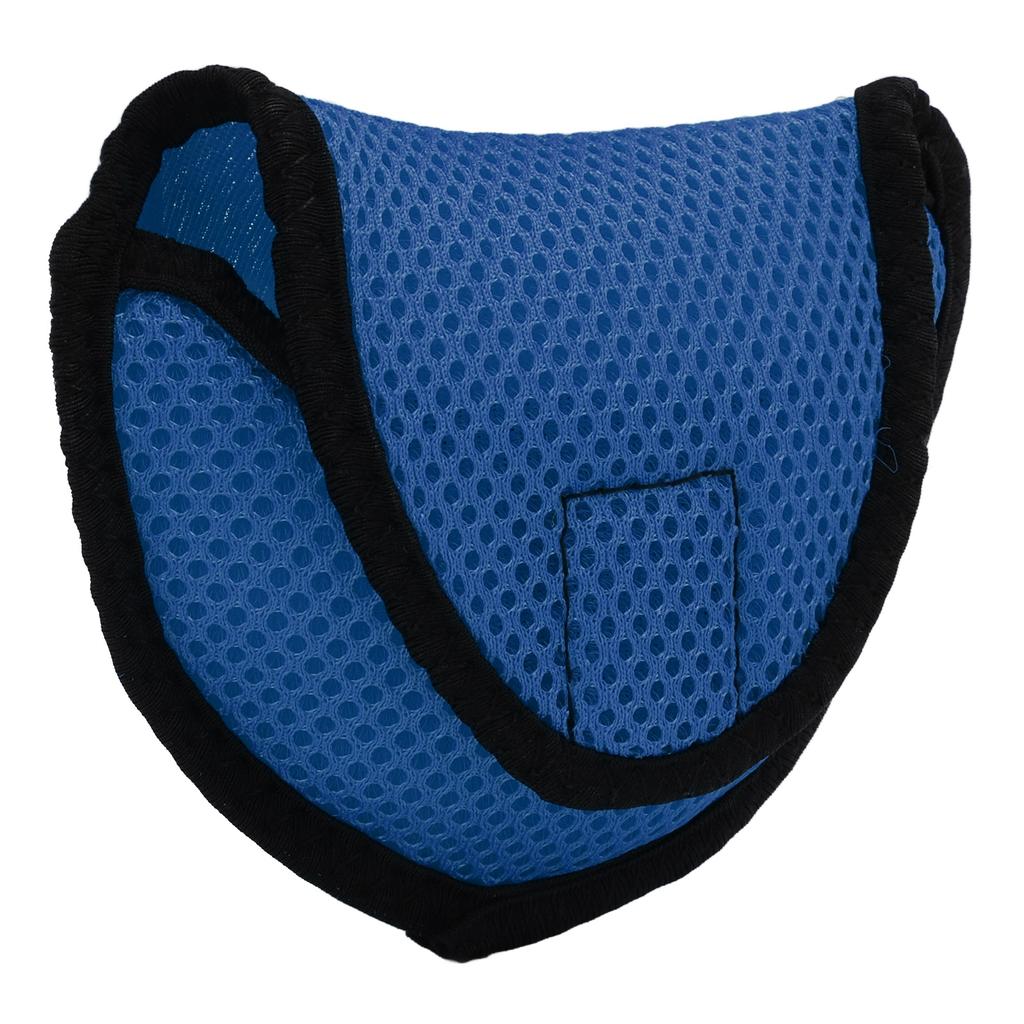 D-Typ Mallet Putter Head Cover Woven Golf Headcover Schutztasche mit BefestigungsbandBlau
