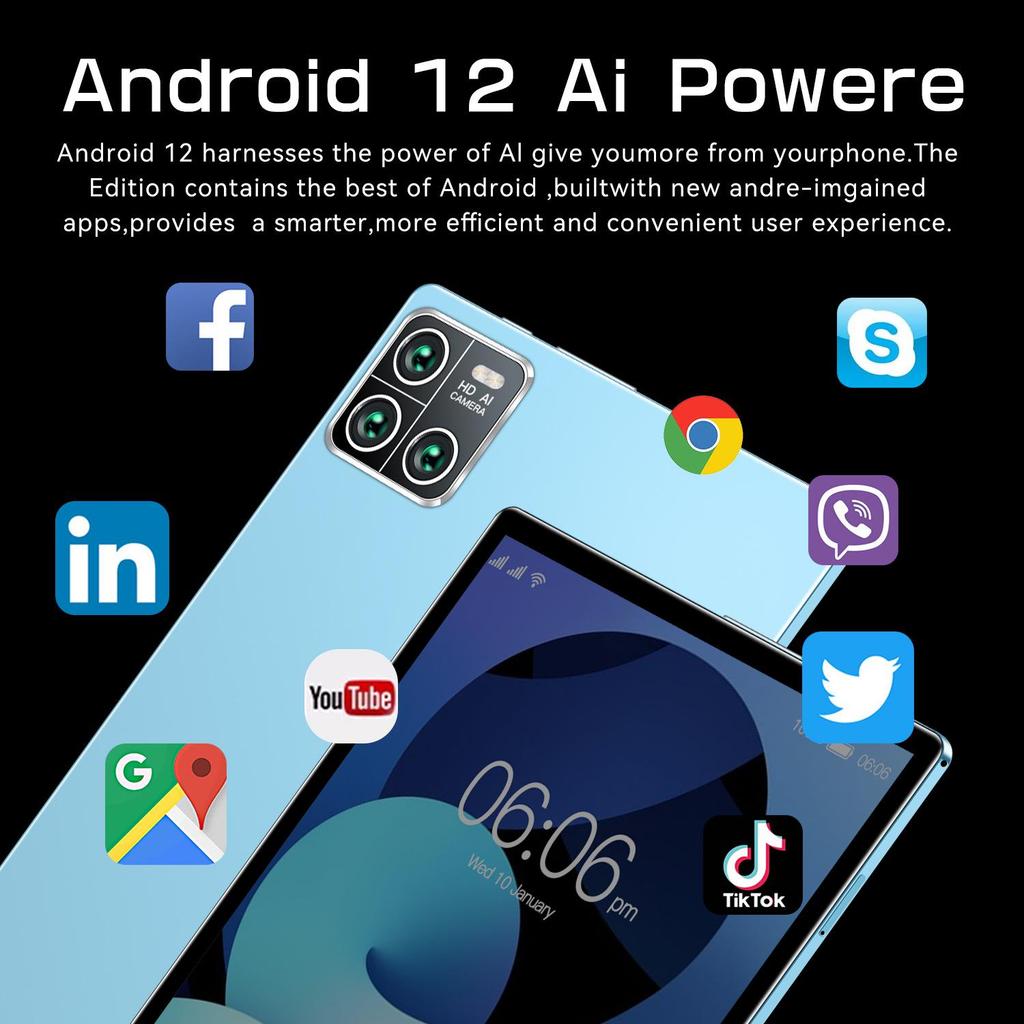 2025 New 10-inch Android Tablet PC with Octa-core Processor and HD Display