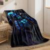 Blue Striped Spider Blanket bedroom Blanket for Livingroom Couch lunch break Soft throw for Friend's festival Gift