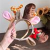 Soft Nonslip Reindeer Antlers Deer Horn Headwear For Kids And Adults Holiday Costume Accessories Headdress Props