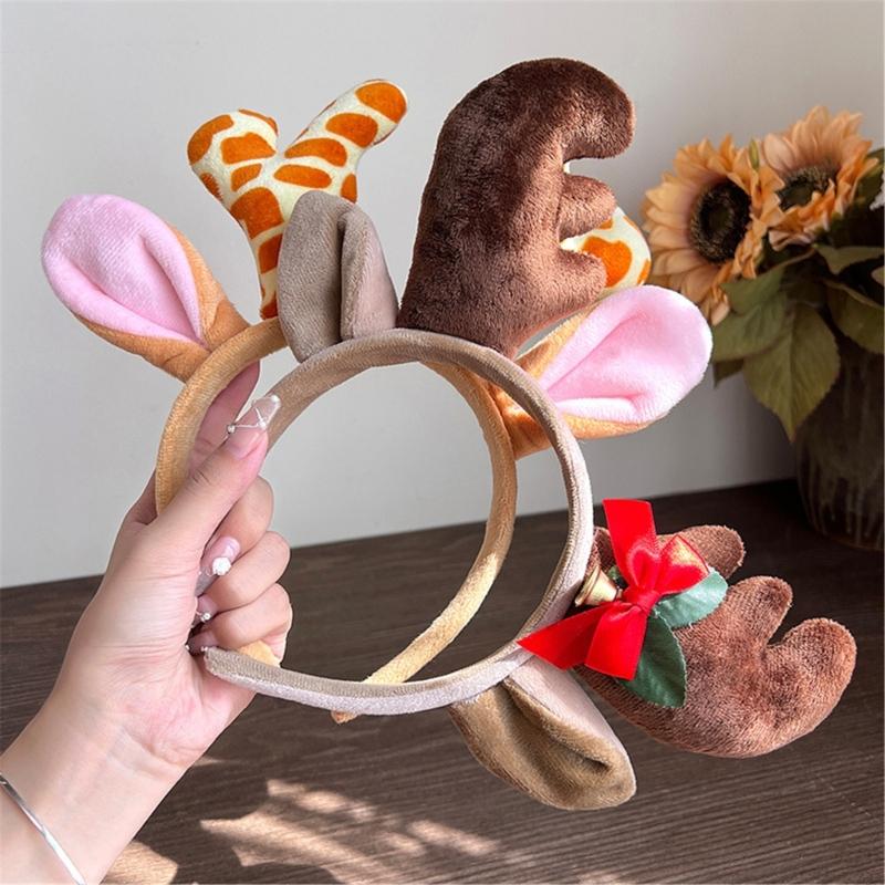 Soft Nonslip Reindeer Antlers Deer Horn Headwear For Kids And Adults Holiday Costume Accessories Headdress Props