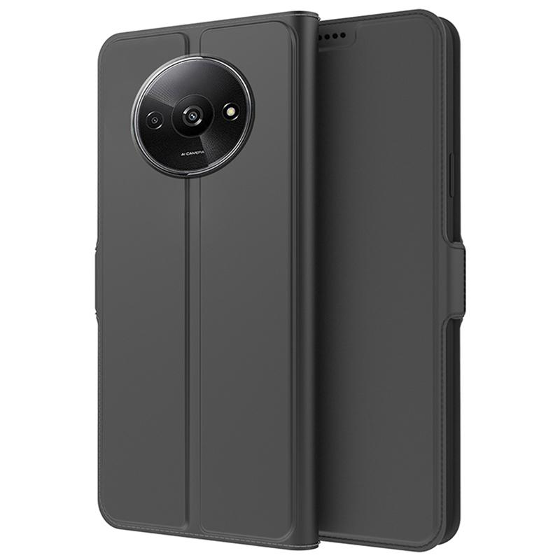 For Xiaomi Redmi A3 4G/Poco C61 4G Leather Case Card Holder Folding Stand Phone Cover