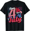 Happy 4th of July Graphic Tee Patriotic USA American Flag Stars T-Shirt Men