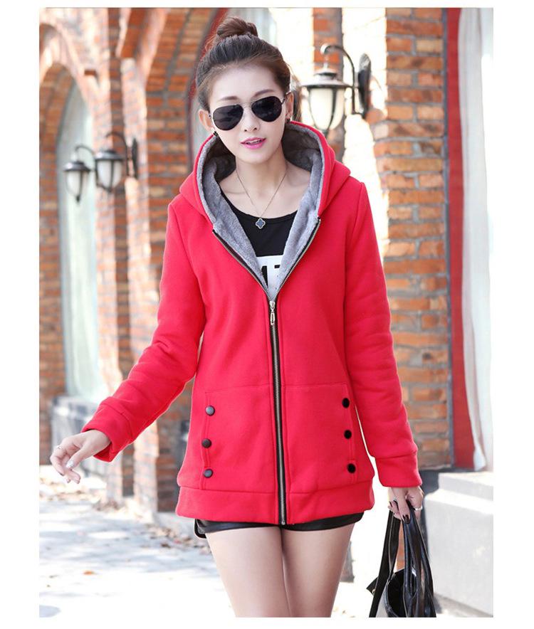 Damen-Cardigan-Jacke mit Fleecefutter in Übergröße aus Südostasien