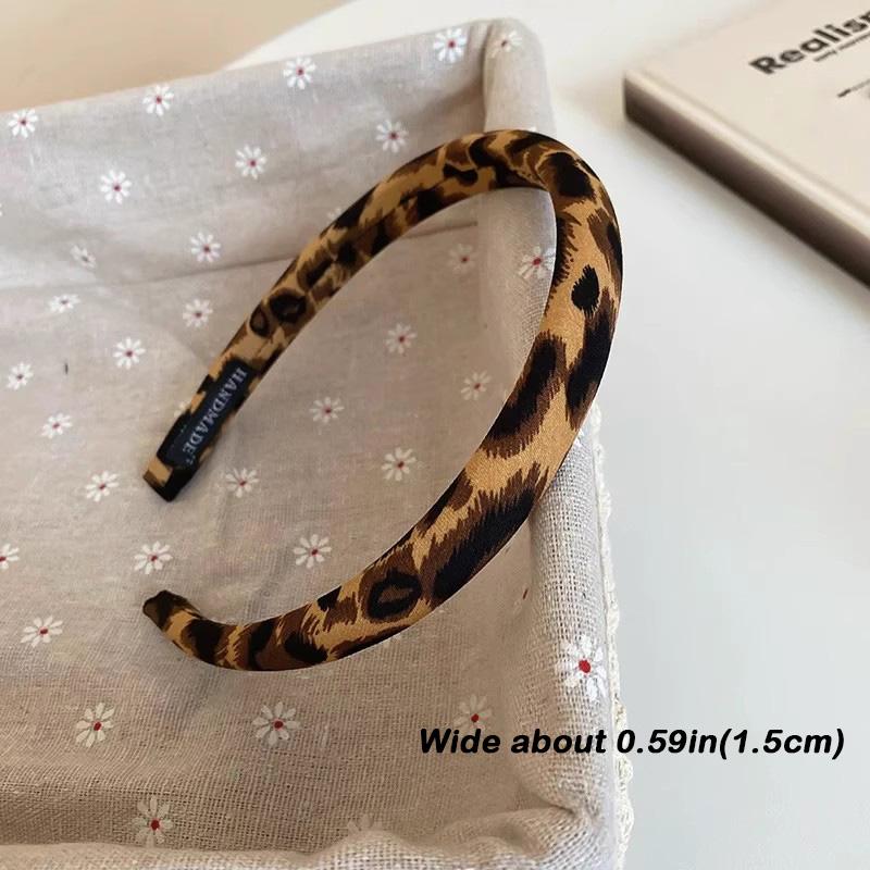 

Винтажный леопардовый губчатый ободок для волос для женщин элегантное украшение для волос ободок для волос фиксация волос головная повязка модные аксессуары для волос