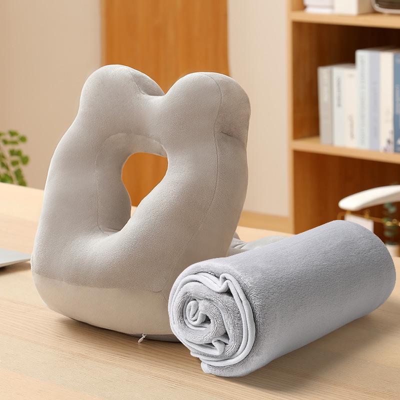 Office Nap Double-Sided Pillow for Desk or Face-Down Sleeping