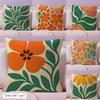 Bohemian Style Floral Cushion Cover Natural Linen Pillow Case DoubleSided Print Decorative Sofa Pillowcase Home Decor Gift