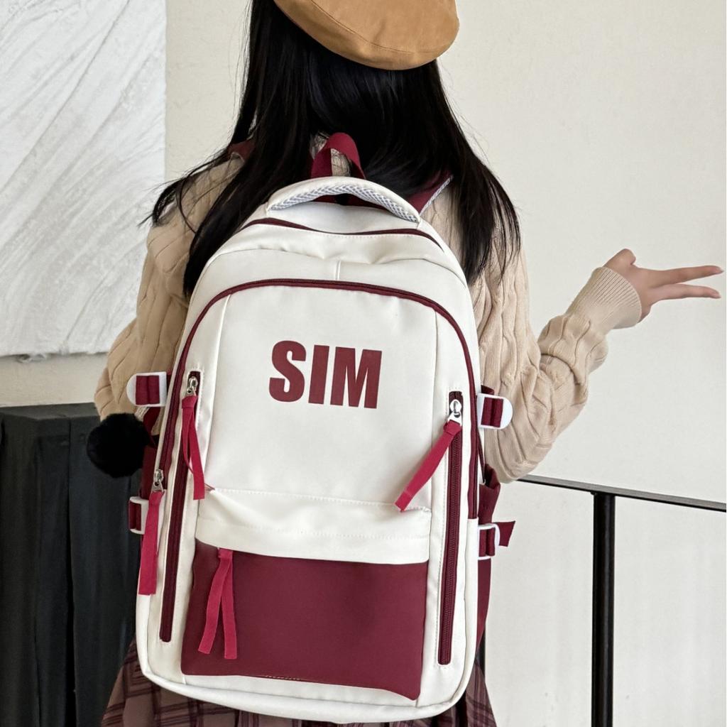 Schoolbag men's schoolbag ins versatile niche college students high school students high value backpack junior high school students large capacity 