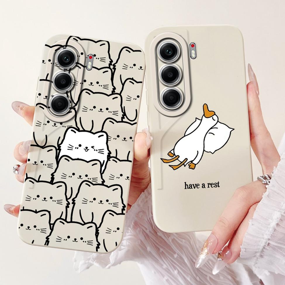 For Tecno Camon 40 Pro 5G Case CM7 Cute Cat Panda Fashion Flowers Love Back Cover For Camon 40 Pro 5G Tecno Phone Case Silicone