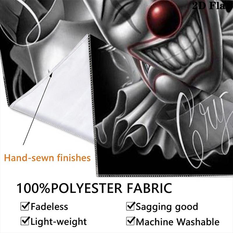 Laughing Crying Clown Face Pattern Home Decor Tapestry, Wall Hanging, Decorative RV Wall Cloth.ZGT0914290