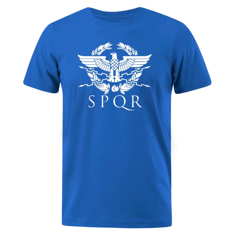 Pánská trička SPQR Římský gladiátor Císařský zlatý orel Letní tričko Pánské Harajuku Punk Rock tričko Ležérní topy Trička