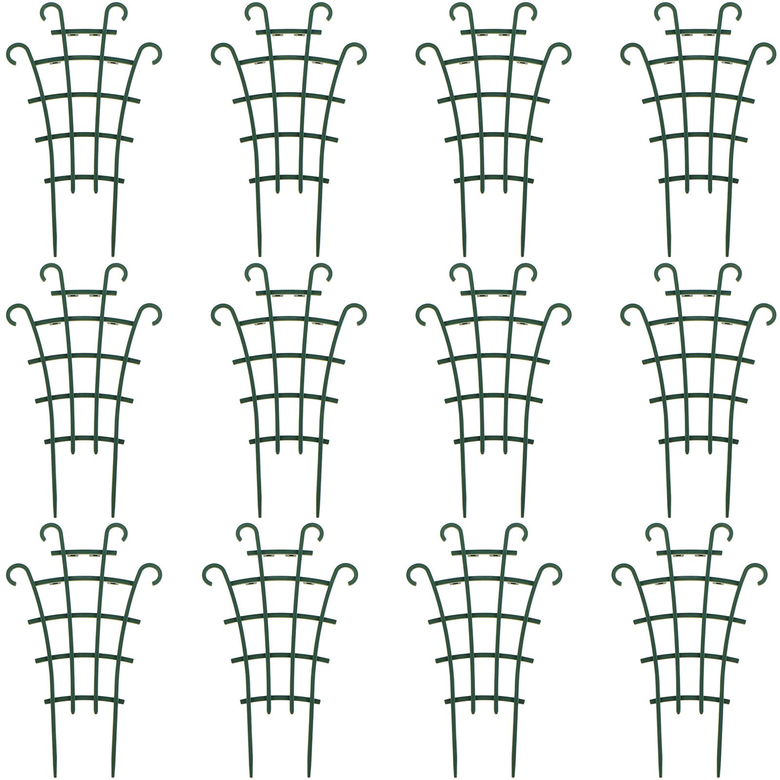 

5/12 шт. Подставка для поддержки растений, садовая горшечная декорация, опора для вьющихся растений, шпалера для цветочного горшка в форме железного сердца